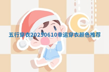 【五行穿衣】2025/06/10幸运穿衣颜色推荐