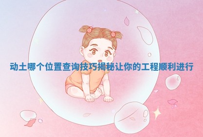 动土哪个位置查询技巧揭秘让你的工程顺利进行